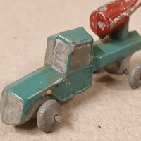 grøn cementblander bil lastbil metal gammelt legetøj